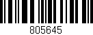 Código de barras (EAN, GTIN, SKU, ISBN): '805645'