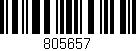 Código de barras (EAN, GTIN, SKU, ISBN): '805657'