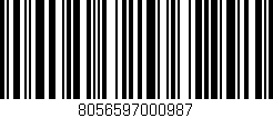 Código de barras (EAN, GTIN, SKU, ISBN): '8056597000987'
