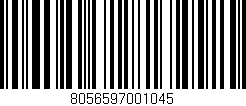 Código de barras (EAN, GTIN, SKU, ISBN): '8056597001045'