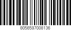 Código de barras (EAN, GTIN, SKU, ISBN): '8056597008136'