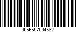 Código de barras (EAN, GTIN, SKU, ISBN): '8056597034562'