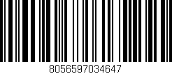 Código de barras (EAN, GTIN, SKU, ISBN): '8056597034647'