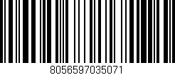 Código de barras (EAN, GTIN, SKU, ISBN): '8056597035071'