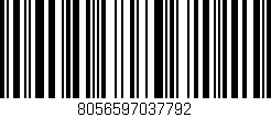 Código de barras (EAN, GTIN, SKU, ISBN): '8056597037792'