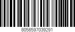 Código de barras (EAN, GTIN, SKU, ISBN): '8056597039291'