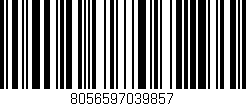 Código de barras (EAN, GTIN, SKU, ISBN): '8056597039857'