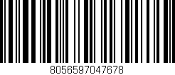 Código de barras (EAN, GTIN, SKU, ISBN): '8056597047678'