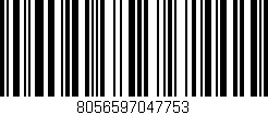 Código de barras (EAN, GTIN, SKU, ISBN): '8056597047753'