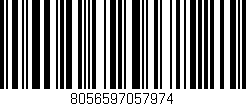 Código de barras (EAN, GTIN, SKU, ISBN): '8056597057974'