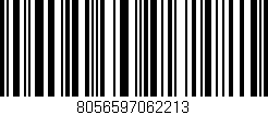 Código de barras (EAN, GTIN, SKU, ISBN): '8056597062213'