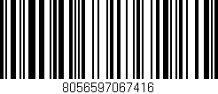 Código de barras (EAN, GTIN, SKU, ISBN): '8056597067416'