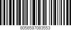 Código de barras (EAN, GTIN, SKU, ISBN): '8056597083553'