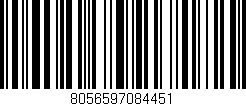 Código de barras (EAN, GTIN, SKU, ISBN): '8056597084451'