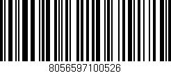 Código de barras (EAN, GTIN, SKU, ISBN): '8056597100526'