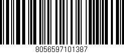 Código de barras (EAN, GTIN, SKU, ISBN): '8056597101387'