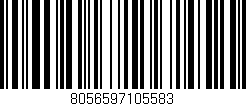 Código de barras (EAN, GTIN, SKU, ISBN): '8056597105583'