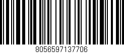 Código de barras (EAN, GTIN, SKU, ISBN): '8056597137706'