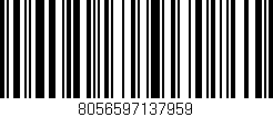 Código de barras (EAN, GTIN, SKU, ISBN): '8056597137959'