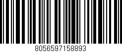 Código de barras (EAN, GTIN, SKU, ISBN): '8056597158893'