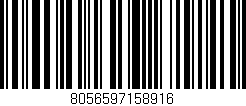 Código de barras (EAN, GTIN, SKU, ISBN): '8056597158916'