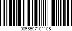 Código de barras (EAN, GTIN, SKU, ISBN): '8056597181105'