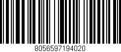 Código de barras (EAN, GTIN, SKU, ISBN): '8056597194020'