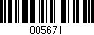 Código de barras (EAN, GTIN, SKU, ISBN): '805671'