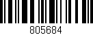 Código de barras (EAN, GTIN, SKU, ISBN): '805684'