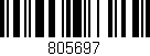 Código de barras (EAN, GTIN, SKU, ISBN): '805697'