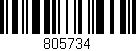 Código de barras (EAN, GTIN, SKU, ISBN): '805734'
