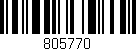 Código de barras (EAN, GTIN, SKU, ISBN): '805770'