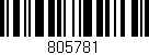 Código de barras (EAN, GTIN, SKU, ISBN): '805781'