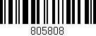 Código de barras (EAN, GTIN, SKU, ISBN): '805808'