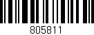 Código de barras (EAN, GTIN, SKU, ISBN): '805811'