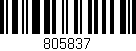Código de barras (EAN, GTIN, SKU, ISBN): '805837'
