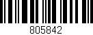 Código de barras (EAN, GTIN, SKU, ISBN): '805842'