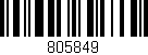 Código de barras (EAN, GTIN, SKU, ISBN): '805849'