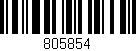 Código de barras (EAN, GTIN, SKU, ISBN): '805854'