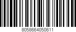 Código de barras (EAN, GTIN, SKU, ISBN): '8058664050611'