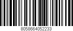 Código de barras (EAN, GTIN, SKU, ISBN): '8058664052233'