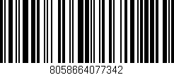 Código de barras (EAN, GTIN, SKU, ISBN): '8058664077342'