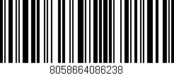 Código de barras (EAN, GTIN, SKU, ISBN): '8058664086238'