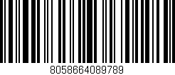 Código de barras (EAN, GTIN, SKU, ISBN): '8058664089789'