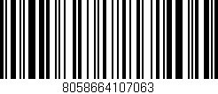 Código de barras (EAN, GTIN, SKU, ISBN): '8058664107063'