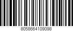 Código de barras (EAN, GTIN, SKU, ISBN): '8058664109098'