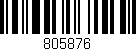 Código de barras (EAN, GTIN, SKU, ISBN): '805876'