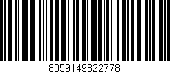 Código de barras (EAN, GTIN, SKU, ISBN): '8059149822778'