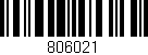 Código de barras (EAN, GTIN, SKU, ISBN): '806021'