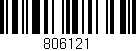 Código de barras (EAN, GTIN, SKU, ISBN): '806121'